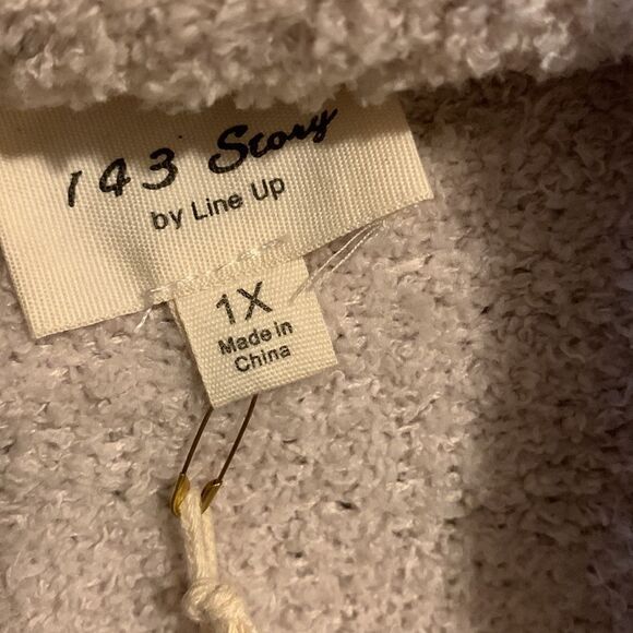 143 story by line up waterfall open front cardigan nwt 1x - Picture 4 of 8